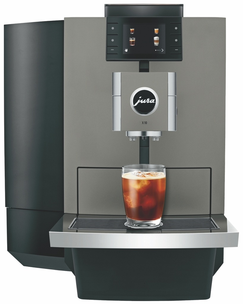 JURA X10c mit Festwasseranschluss Dark Inox